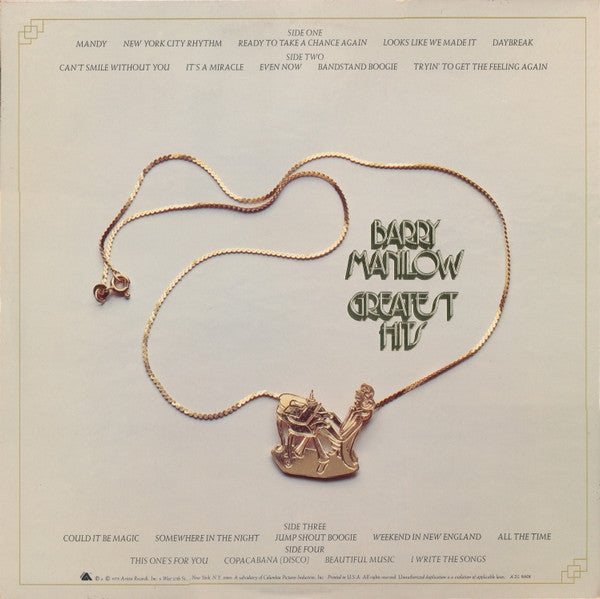 Barry Manilow – Barry Manilow Greatest Hits (used)