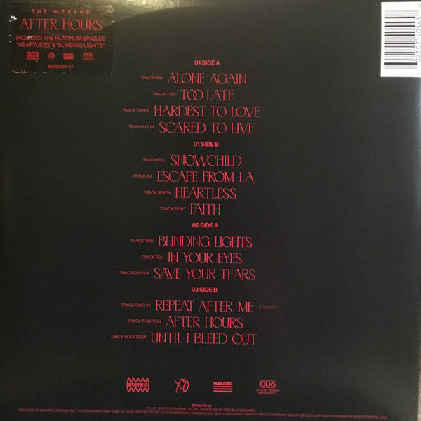 The Weeknd – After Hours (used)