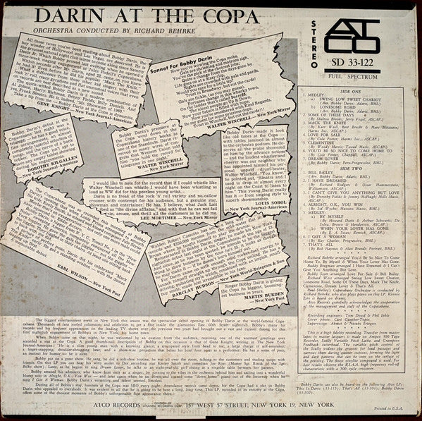 Bobby Darin – Darin At The Copa (used)