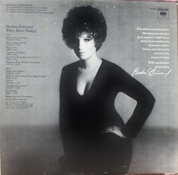 Barbra Streisand – What About Today (used)