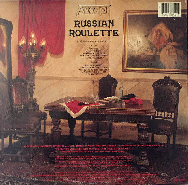 Accept – Russian Roulette (used)(1986 Pressing)