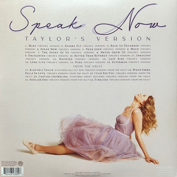 Taylor Swift – Speak Now (Taylor's Version) (new)