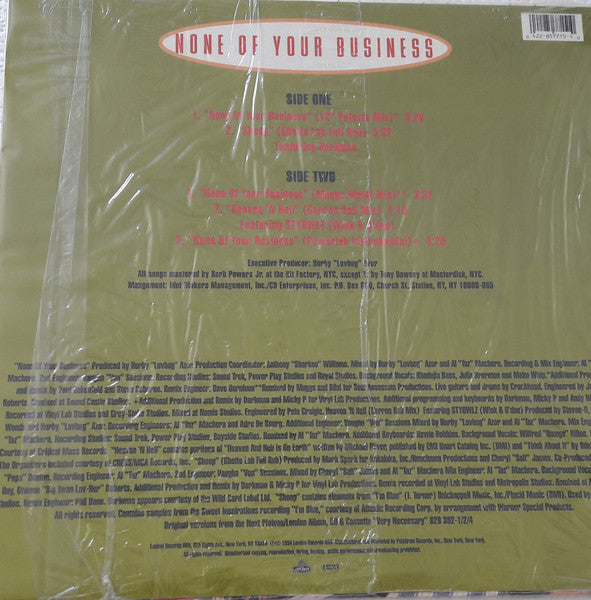 Salt 'N' Pepa – None Of Your Business (used)