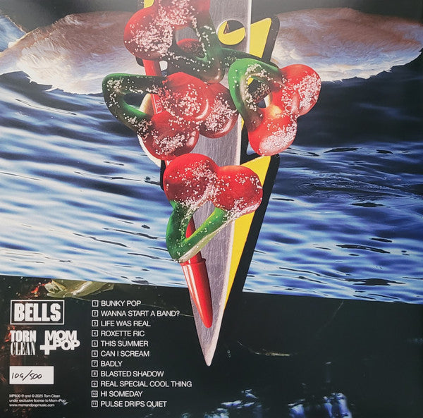 Sleigh Bells – Bunky Becky Birthday Boy (new)(Limited Edition, Numbered 444/500, Sky Blue Transparent with Red, Yellow, Orange, Green, White and Blue Splatter