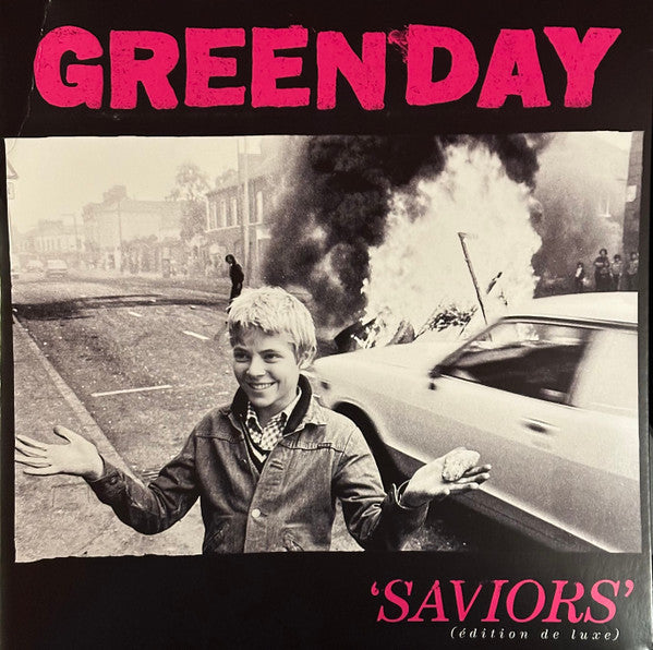 Green Day – Saviors (Édition De Luxe)(Clear with Hot Pink Splatter)