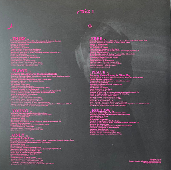 Little Simz – Lotus (new)Limited Edition, Numbered 1241/1500 Pink In Clear w/ White & Black Splatter