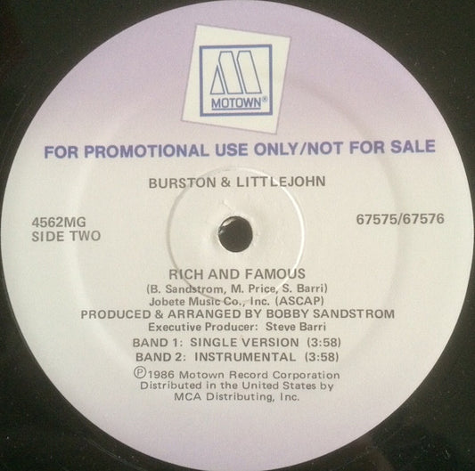 Burston & Littlejohn – Rich And Famous (used)