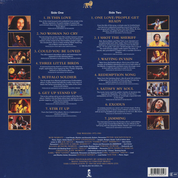 Bob Marley And The Wailers – Legend (The Best Of Bob Marley And The Wailers (new)