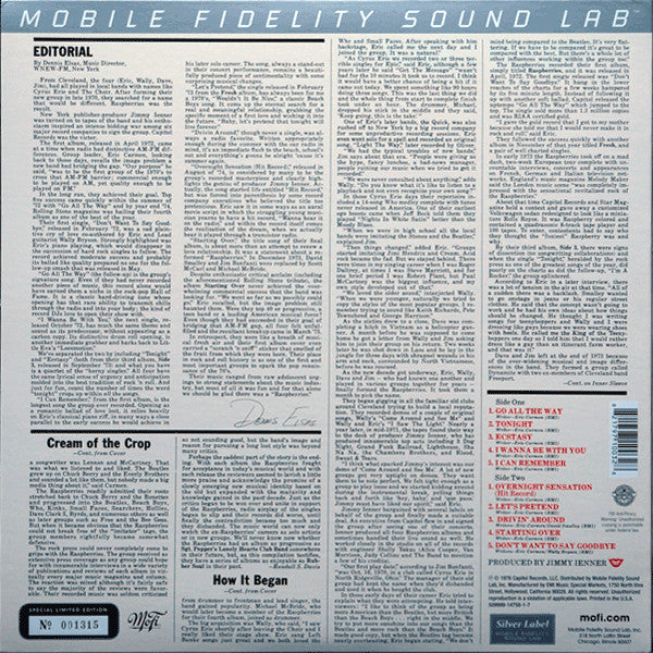 Raspberries – Raspberries' Best - Featuring Eric Carmen (used)