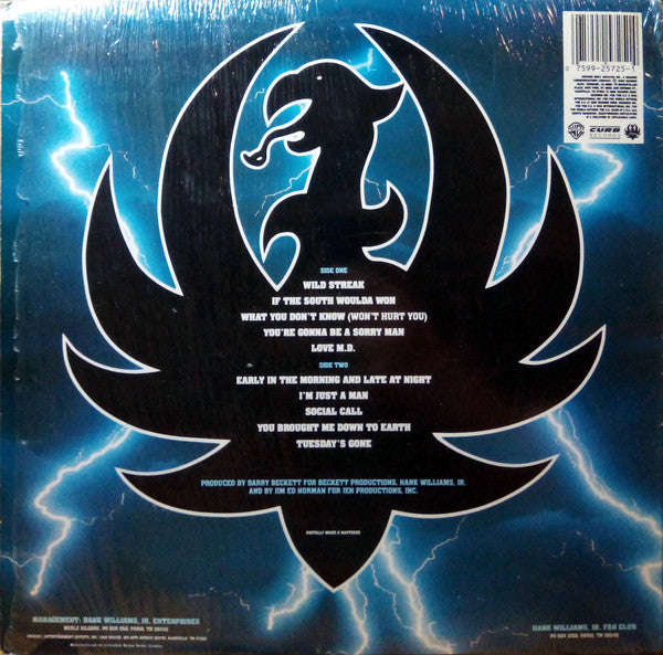 Hank Williams Jr. – Wild Streak (new)(1988 Pressing)