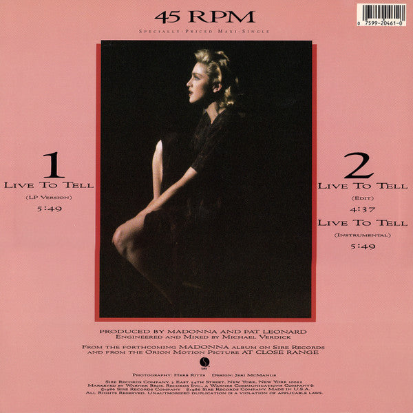 Madonna – Live To Tell (used)