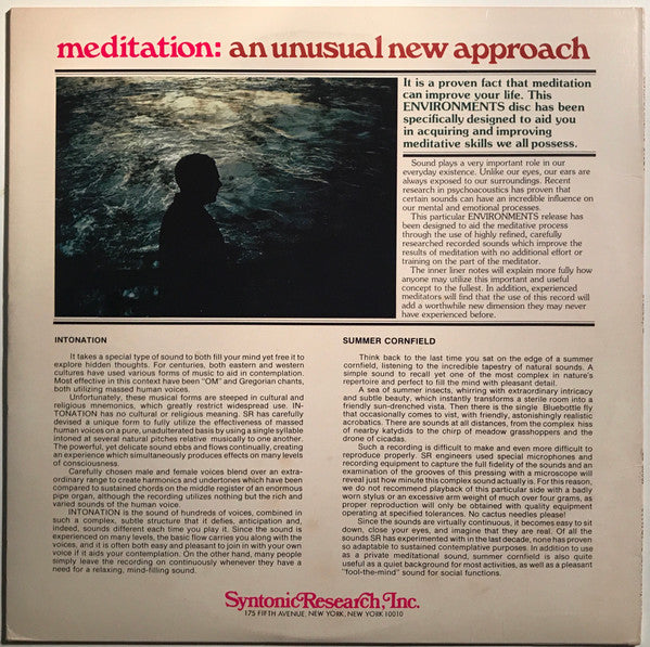 Environments - Induced Meditation (A New Easy Method Of Relieving Tension - Disc 7)
