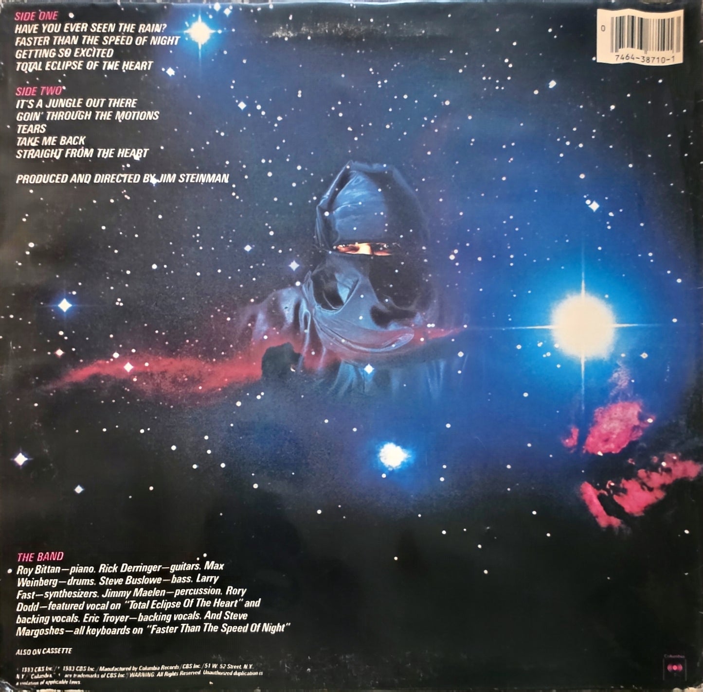Bonnie Tyler – Faster Than The Speed Of Night (used)(1983 Pressing)