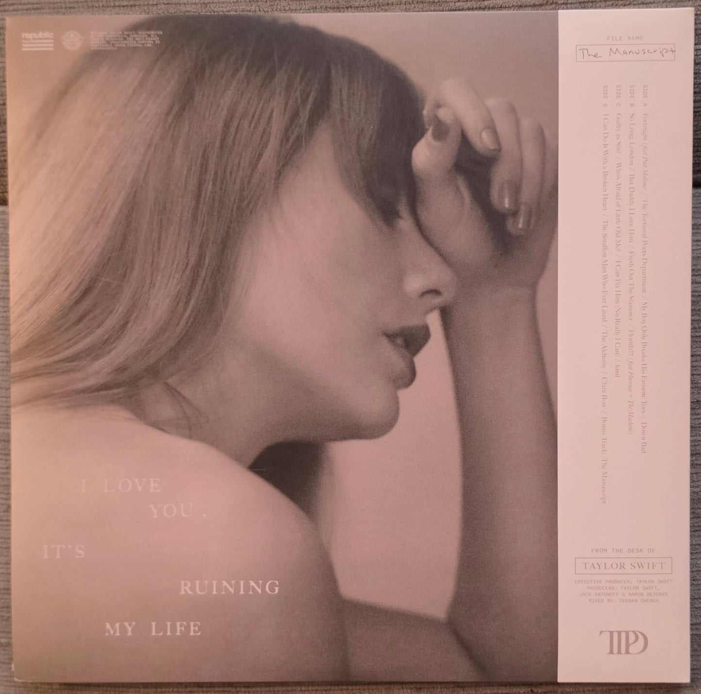 Taylor Swift – The Tortured Poets Department (used)(2024 White Pressing)