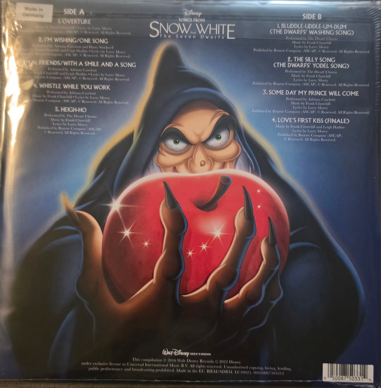 Songs From Snow White And The Seven Dwarfs (new)(2022 Pressing)