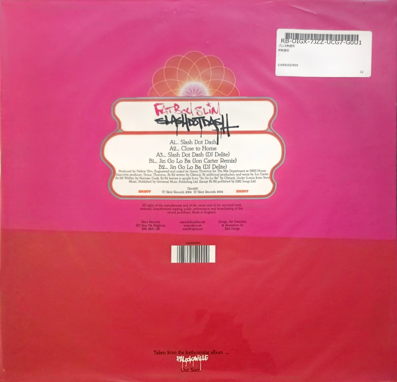Fatboy Slim – Slash Dot Dash (used)(2004 Pressing)