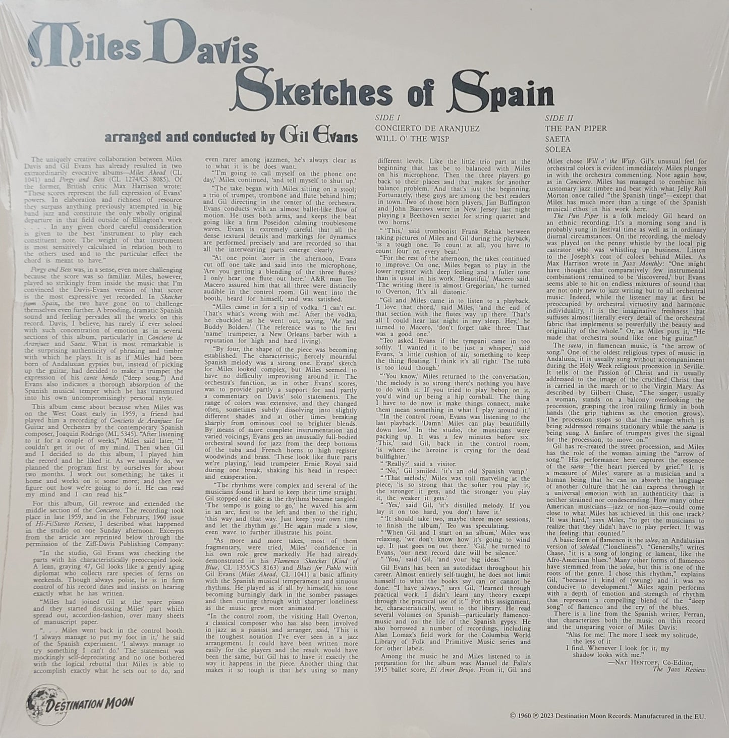 Miles Davis – Sketches Of Spain (new)(2024 Pressing)