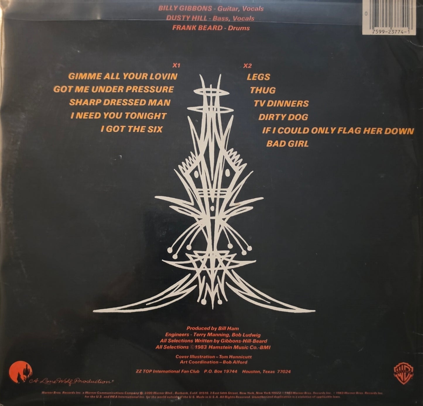 ZZ Top – Eliminator (used)(1983 Pressing)