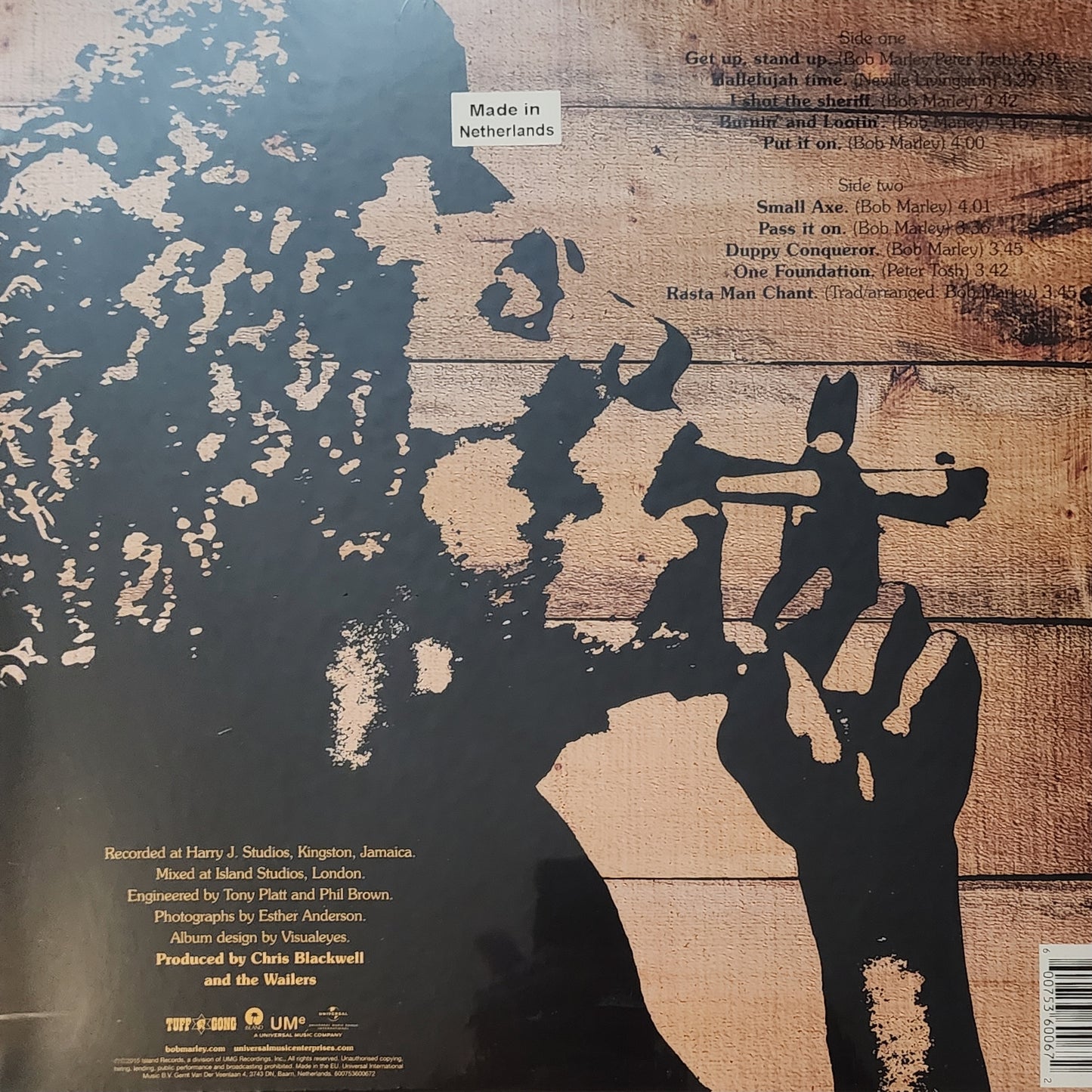 The Wailers – Burnin' (new)(2015 Pressing)