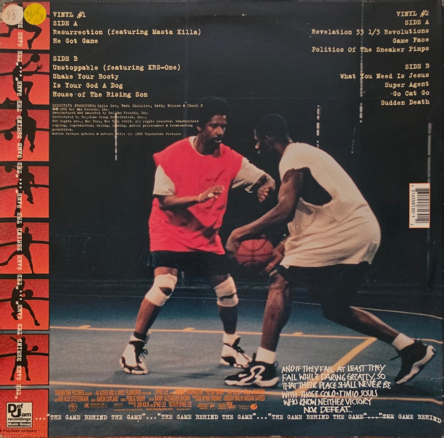Public Enemy – He Got Game (used)(1998 Pressing)