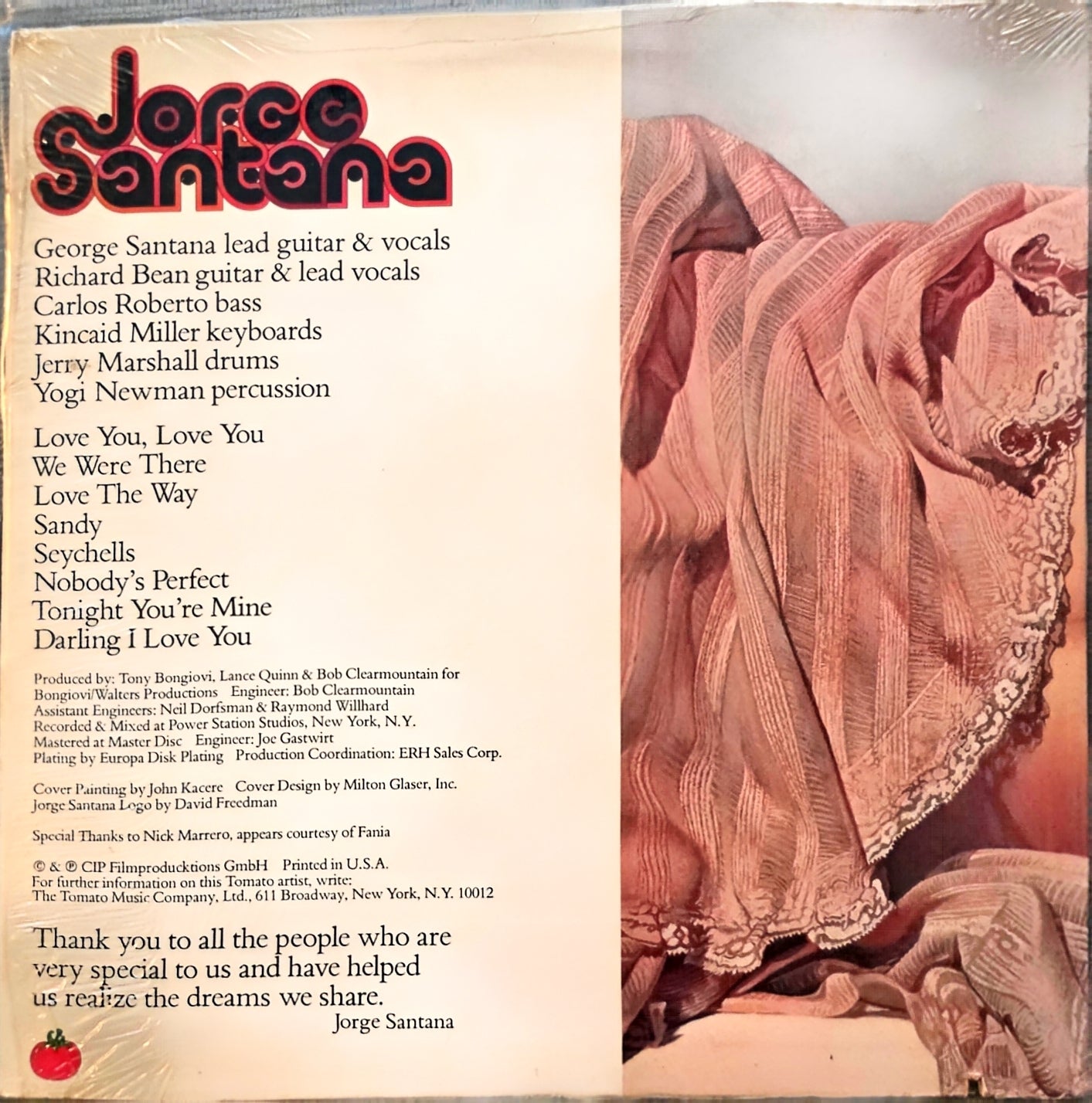 Jorge Santana – Jorge Santana (used)(1978 Pressing)(Carlos Brother)