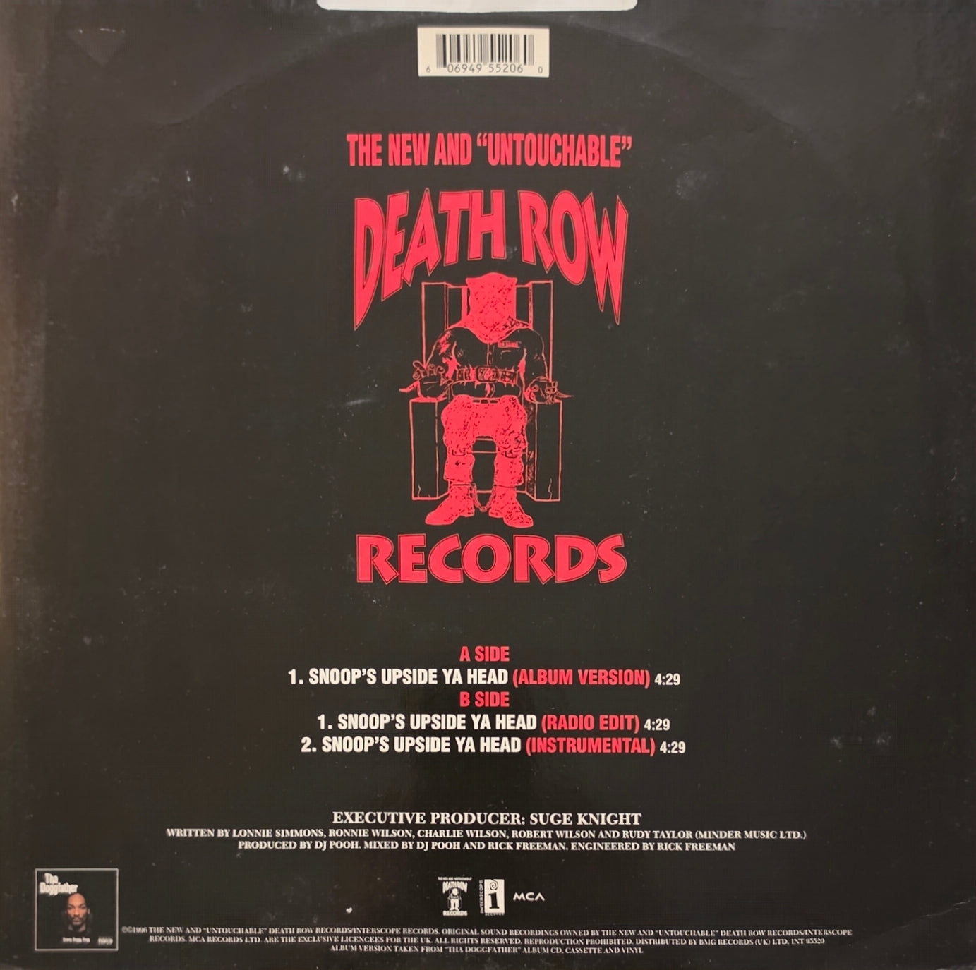 Snoop Doggy Dogg Featuring Charlie Wilson – Snoop's Upside Ya Head (used)(1996 Pressing)