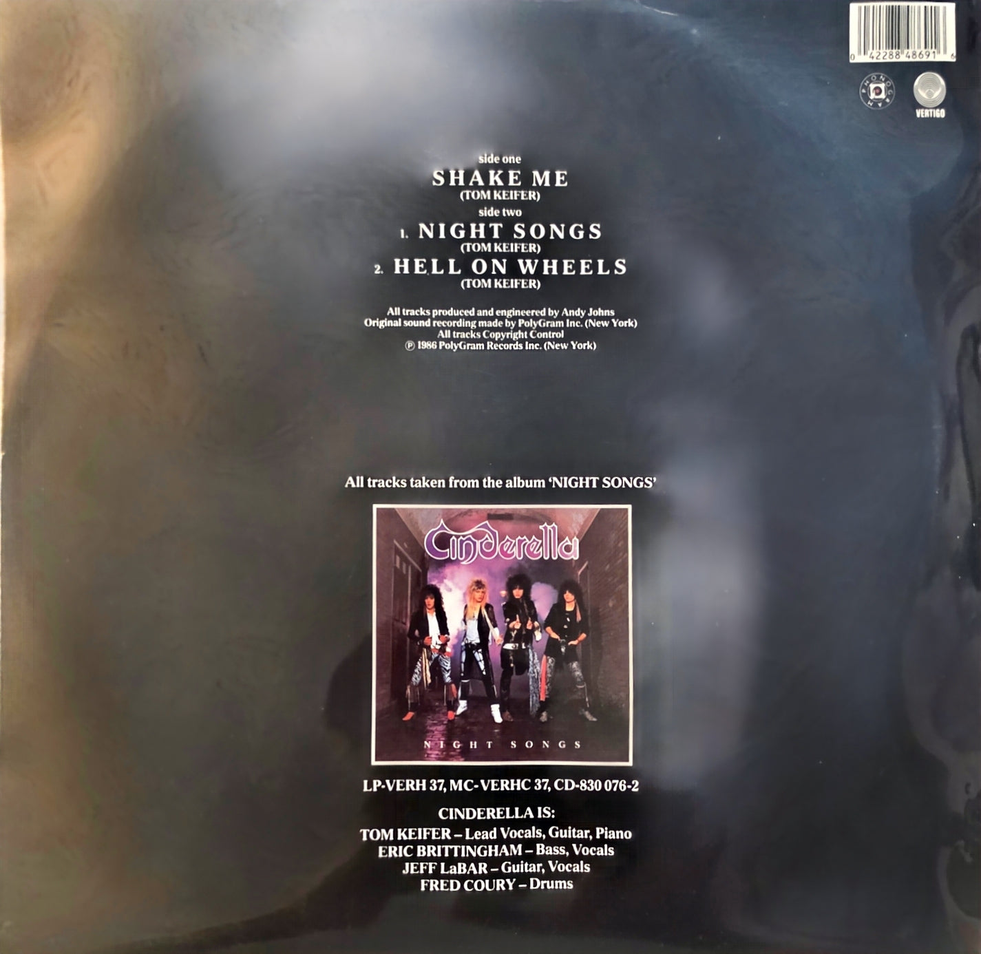 Cinderella – Shake Me (used)(1986 Pressing)