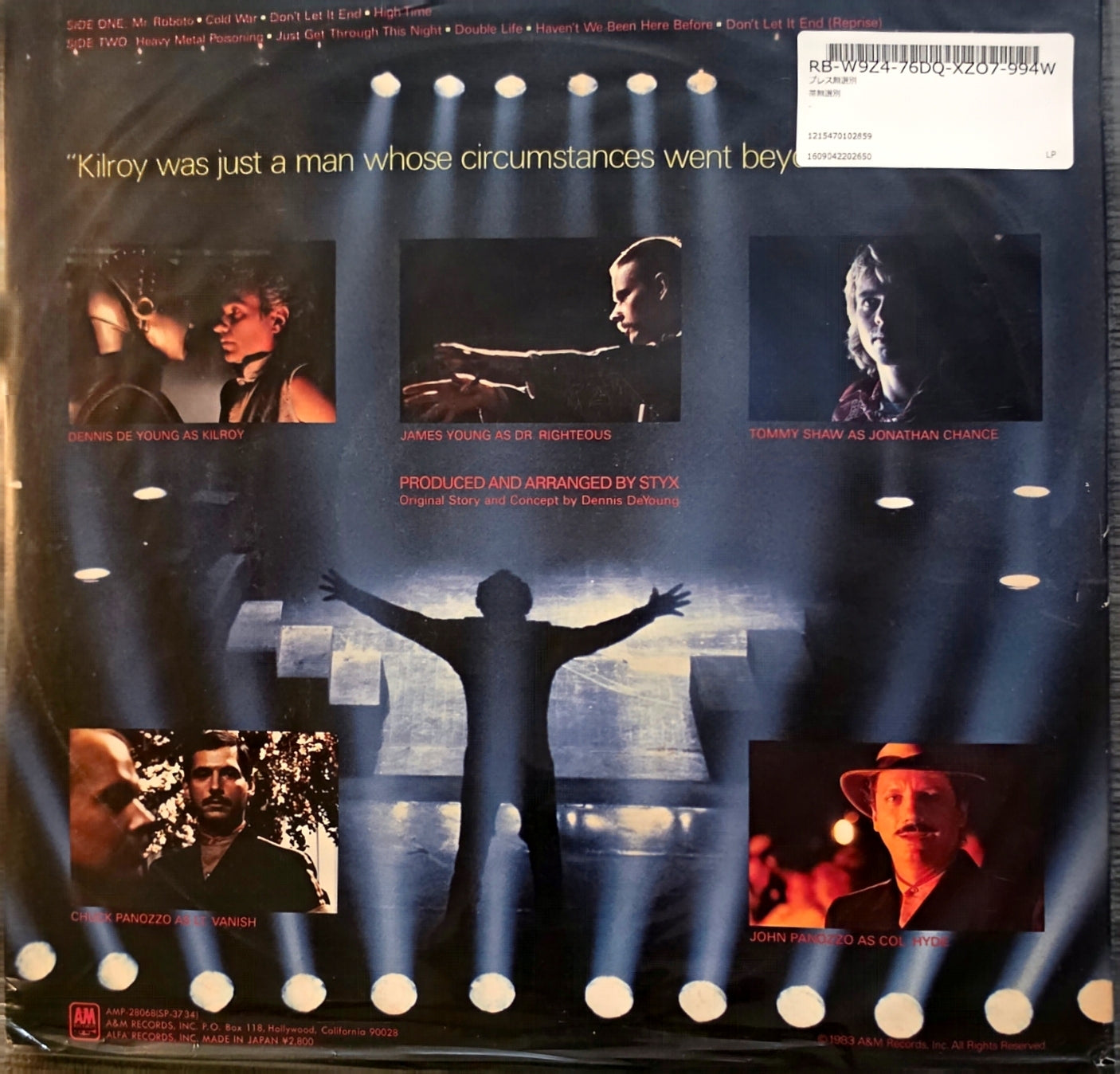 Styx – Kilroy Was Here (used)(1983 Japanese Pressing)