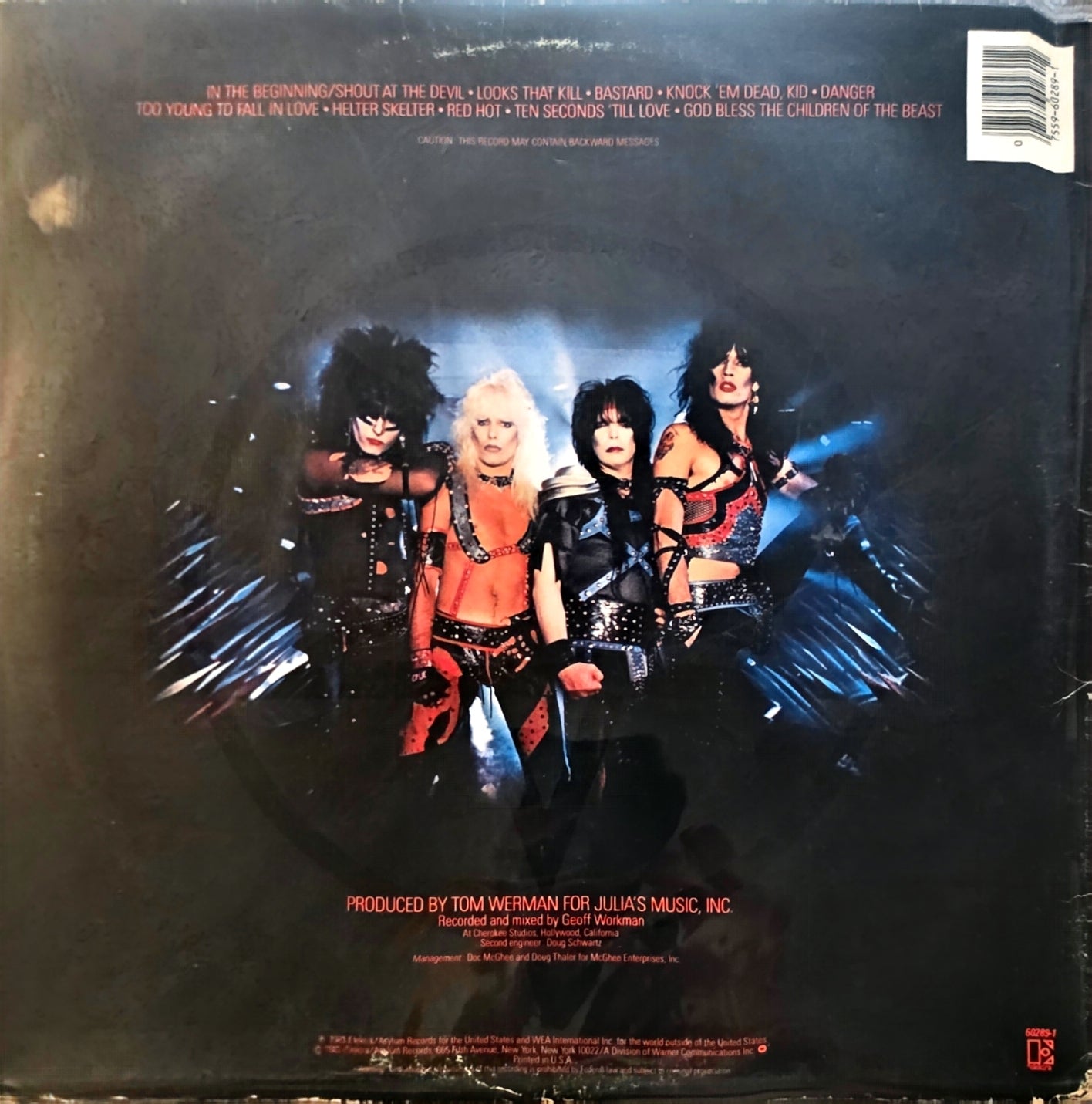 Mötley Crüe – Shout At The Devil (used)(1983 Pressing)