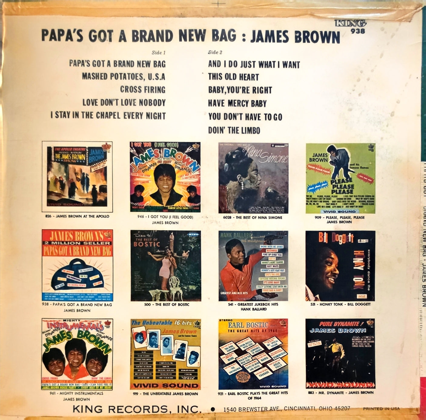 James Brown – Papa's Got A Brand New Bag (used)(1968 Pressing)