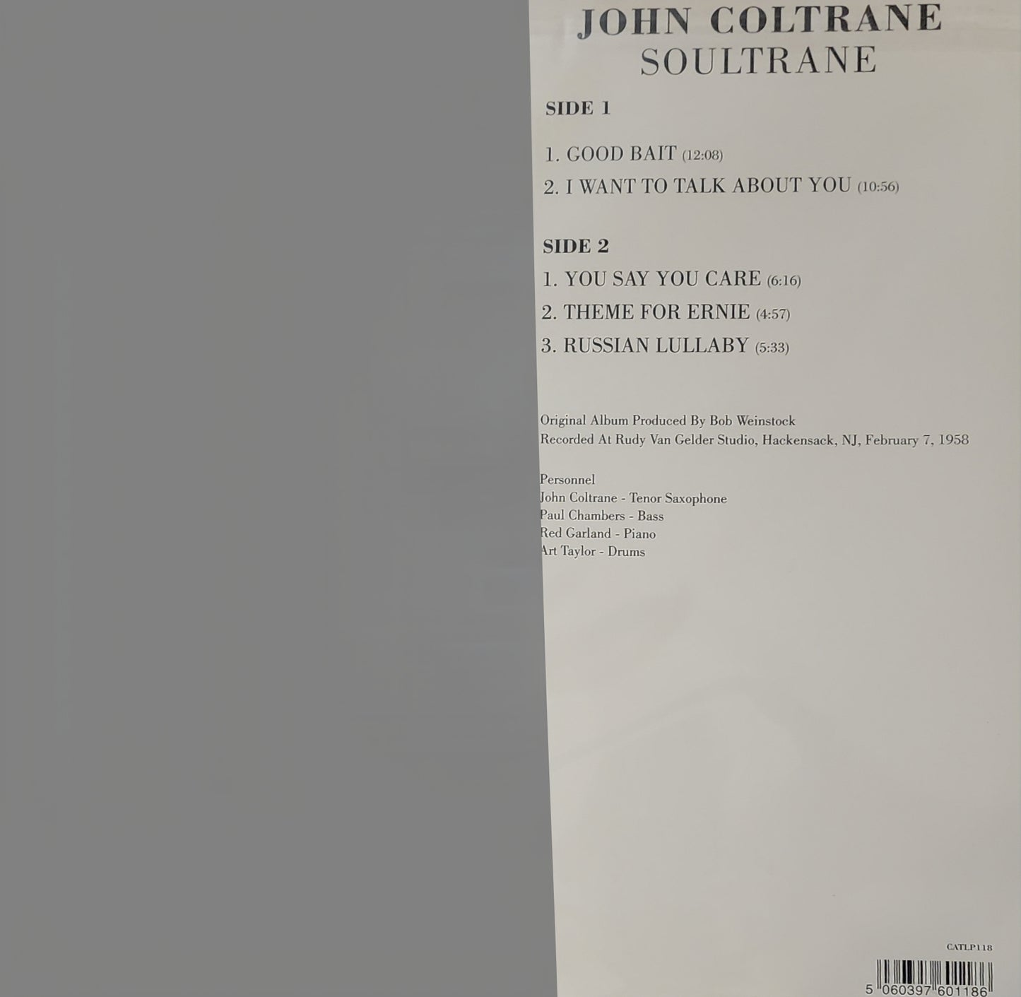 John Coltrane – Soultrane (new)(2015 Pressing)