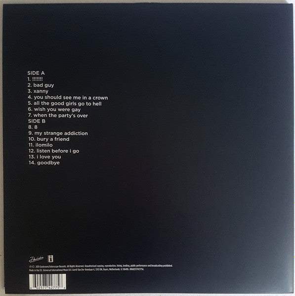 Billie Eilish – When We All Fall Asleep, Where Do We Go? (used) (VG)