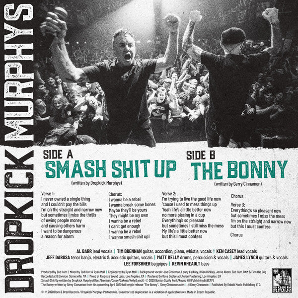 Dropkick Murphys ‎– Smash Shit Up (used)(2020 Pressing)