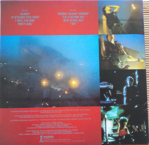 U2 – Live "Under A Blood Red Sky" (Japanese Pressing)(used)