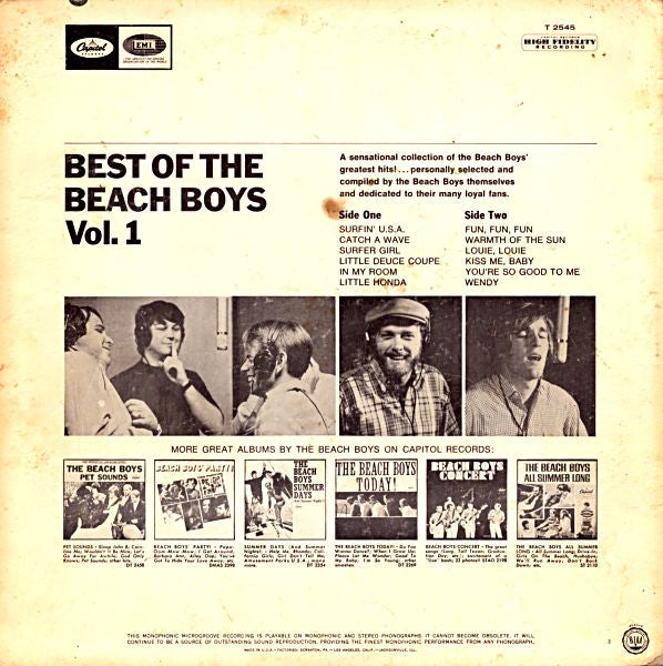 The Beach Boys – Best Of The Beach Boys - Vol. 1 (used)