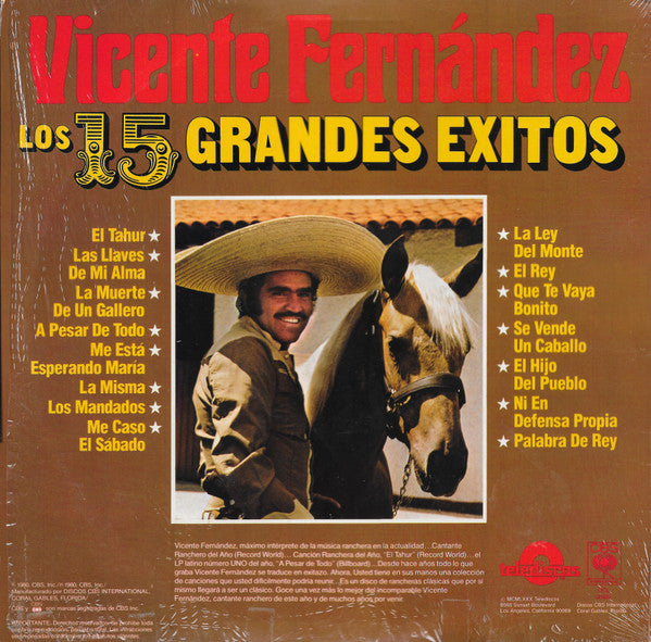 Vicente Fernández – Los 15 Grandes Exitos