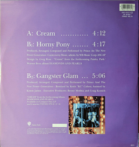 Prince And The New Power Generation – Cream (used)