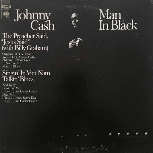 Johnny Cash – Man In Black (used) (1971 Pressing)