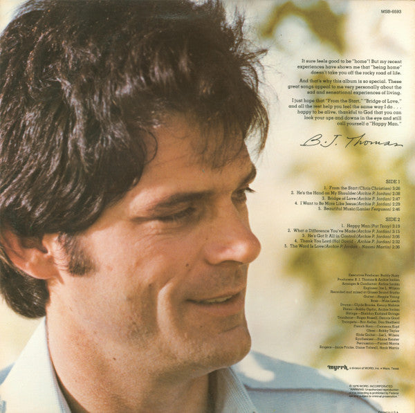 B.J. Thomas – Happy Man (used)