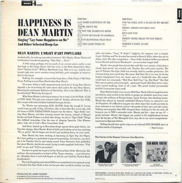 Dean Martin – Happiness Is Dean Martin (used)