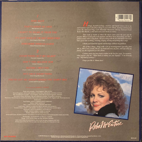 Reba McEntire – My Kind Of Country (used)
