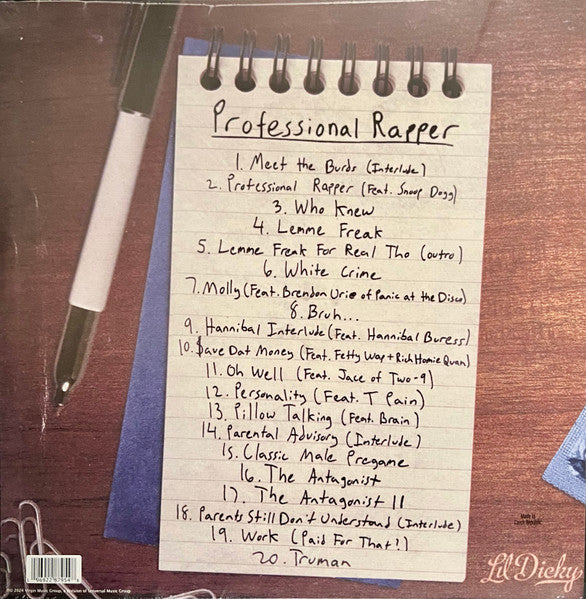 Lil Dicky – Professional Rapper (new)(2024 Pressing)