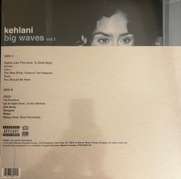 Kehlani – Big Waves Vol 1 (White)(new)