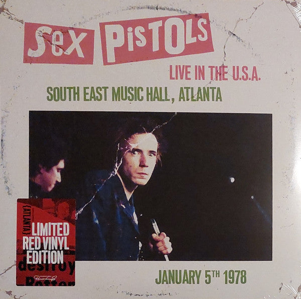 Sex Pistols – Live In The U.S.A. (South East Music Hall, Atlanta) (January 5th 1978)Limited Edition, Red