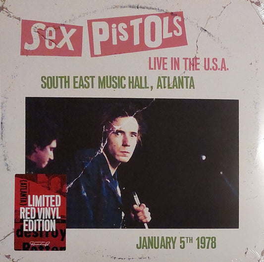 Sex Pistols – Live In The U.S.A. (South East Music Hall, Atlanta) (January 5th 1978)Limited Edition, Red