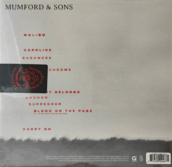 Mumford & Sons – Rushmere (Limited Edition Streetlight Transparent Red)(new)