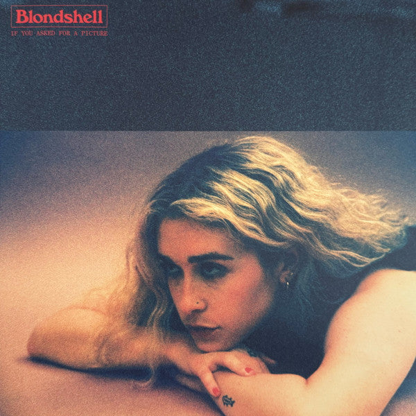 Blondshell – If You Asked For A Picture (new)Limited Edition, Numbered 409/500, Ochre Transparent with Blue, Red, and White Splatter