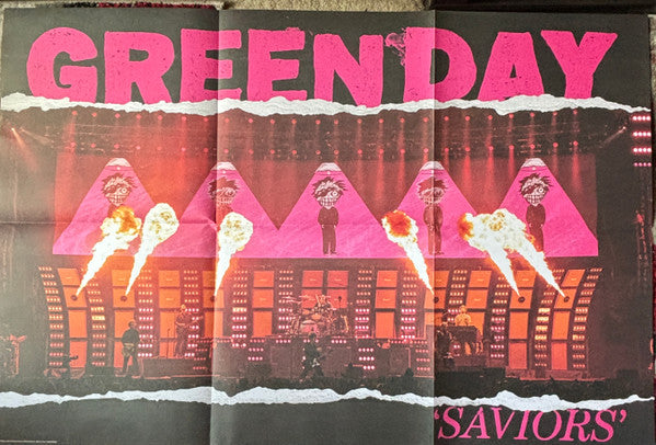 Green Day – Saviors (Édition De Luxe)(Clear with Hot Pink Splatter)