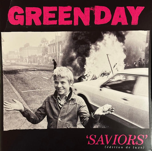 Green Day – Saviors (Édition De Luxe)(Clear with Hot Pink Splatter)