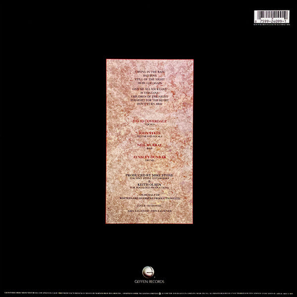 Whitesnake – Whitesnake (used)(1987 Pressing)